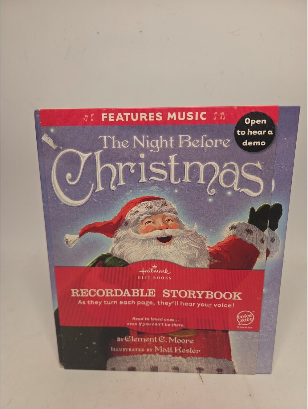 Hallmark The Night Before Christmas Recordable Storybook New